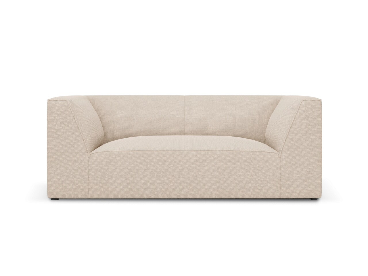 Canapea 2 locuri, Ruby, Micadoni Home, BL, 174x93x69 cm, poliester, bej - imagine 7